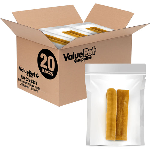 ValueBull Himalayan Yak Cheese Dog Chews, Large, 10 lb RESALE PACKS (20 x 8 oz)