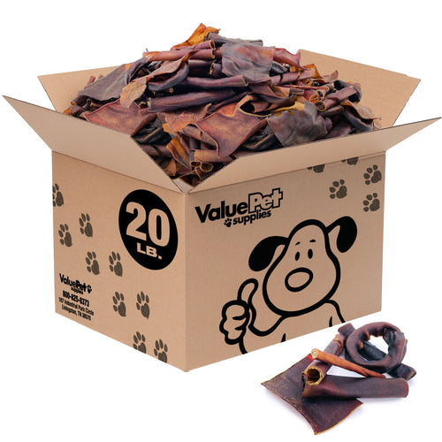 NEW- ValueBull USA Collagen Variety Mix, Beef Chews for Dogs, Smoked, Fun Shapes, 20 Pound WHOLESALE PACK