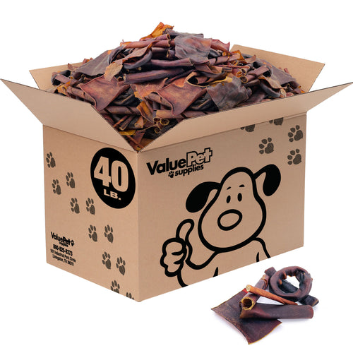 NEW- ValueBull USA Collagen Variety Mix, Beef Chews for Dogs, Smoked, Fun Shapes, 40 Pound WHOLESALE PACK