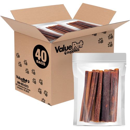ValueBull Collagen Sticks, Beef Chews For Dogs, Thick 6 Inch, 400 Count RESALE PACKS (40 x 10 Count)