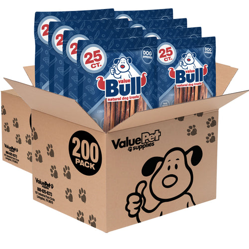 ValueBull Bully Sticks for Dogs, Thick 12 Inch, 400 Count