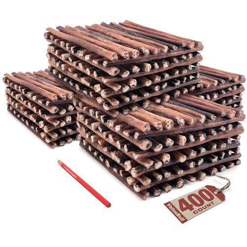 ValueBull Bully Sticks for Dogs, Thick 12 Inch, 400 Count