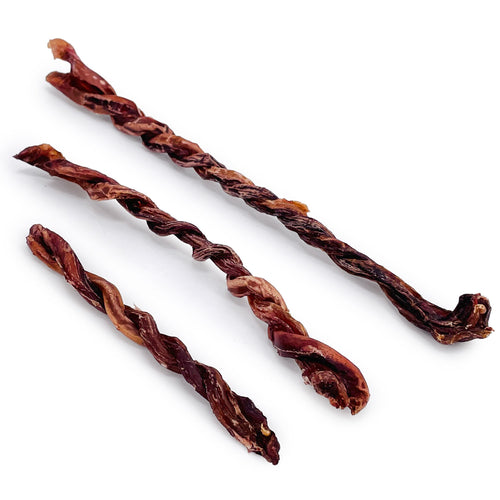 ValueBull USA Pork Pizzle Twists for Dogs, 5-10", 600 ct WHOLESALE PACK