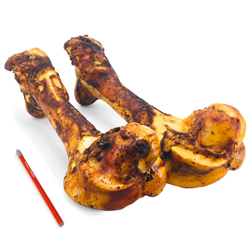 ValueBull USA Beef Femur Dog Bones, Whole, Hickory-Smoked, 6 Count