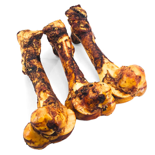 ValueBull USA Beef Femur Dog Bones, Whole, Hickory-Smoked, 6 Count