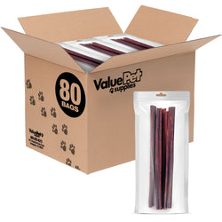 ValueBull USA Collagen Sticks, Premium Beef Dog Chews, 12" Medium, 400 Count RESALE PACKS (80 x 5 Count)