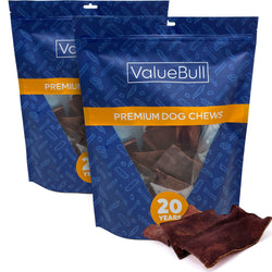 ValueBull USA Collagen Chips, Beef Dog Chews, Smoked, 2 Pounds