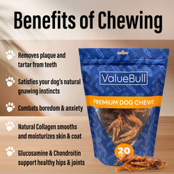 ValueBull Chicken Feet for Dogs, 200 Count BULK PACK