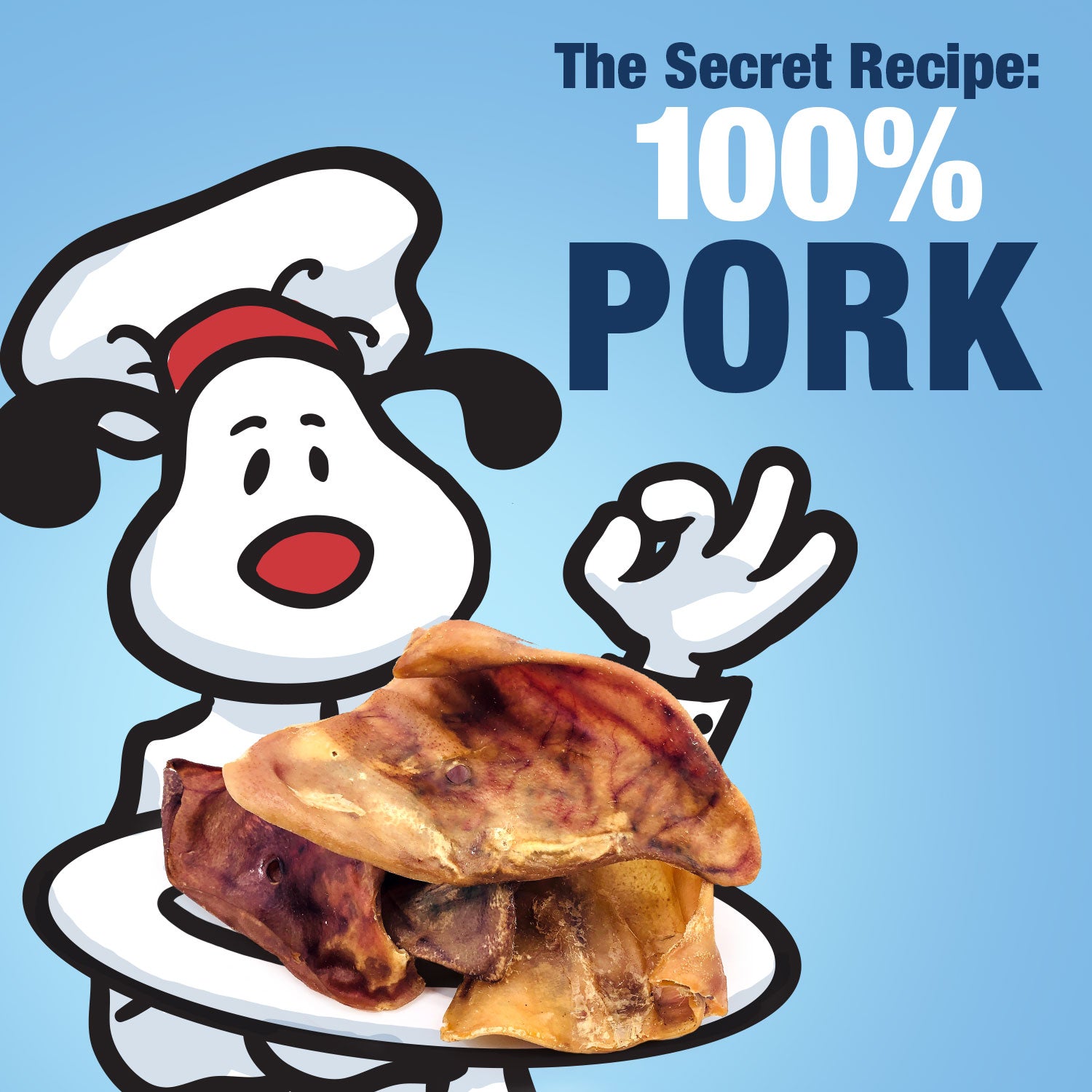 ValueBull Whole Pig Ears for Dogs, 100% Pork Chews, 40 Pound Bulk Pack - Ears - 40 Pound
