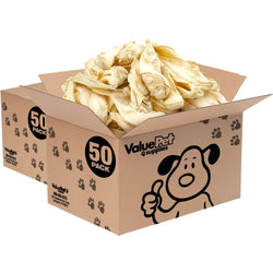 ValueBull Premium Cow Ears, 100 Count BULK PACK - ValuePetSupplies
