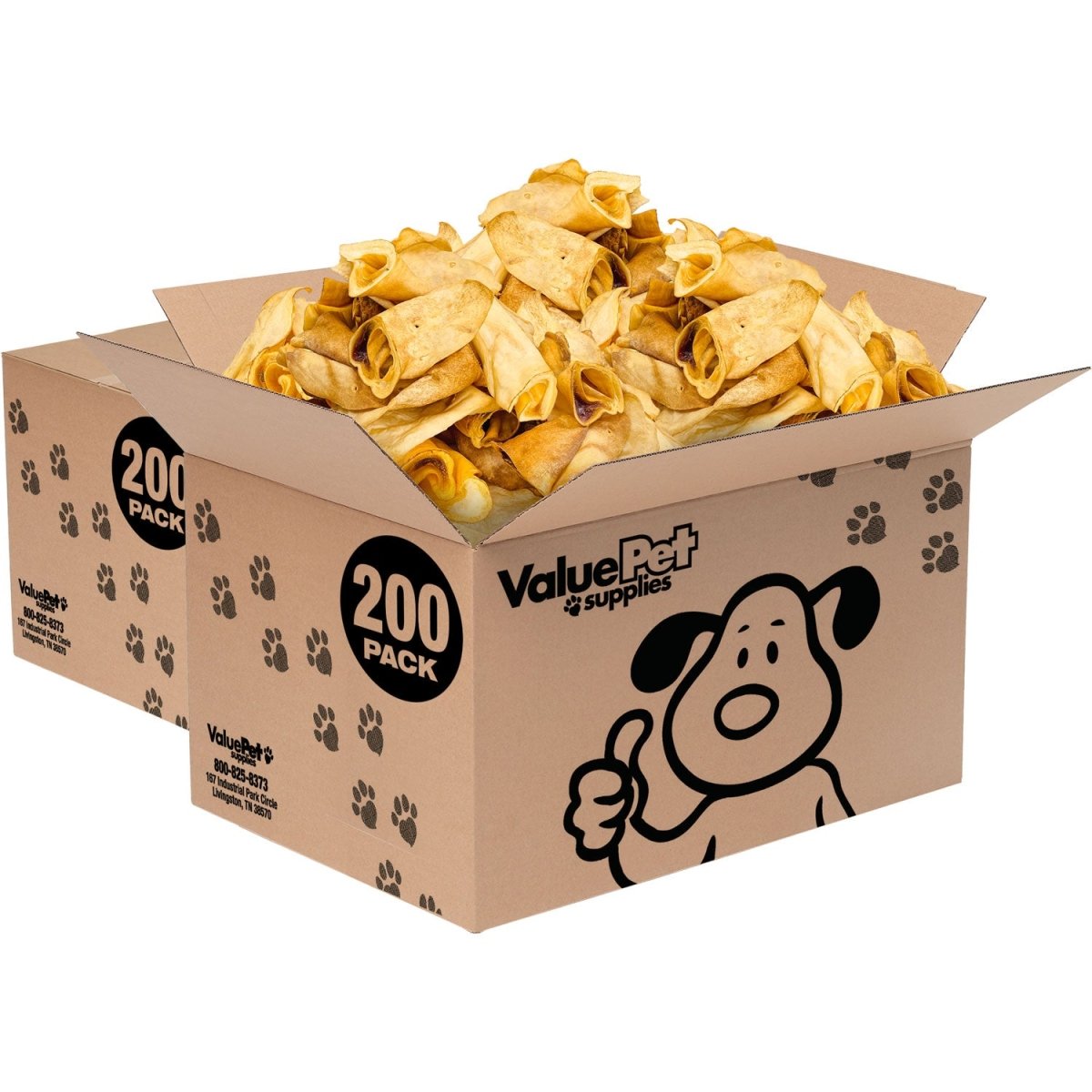 ValueBull Premium Cow Ears, 400 Count WHOLESALE PACK - ValuePetSupplies
