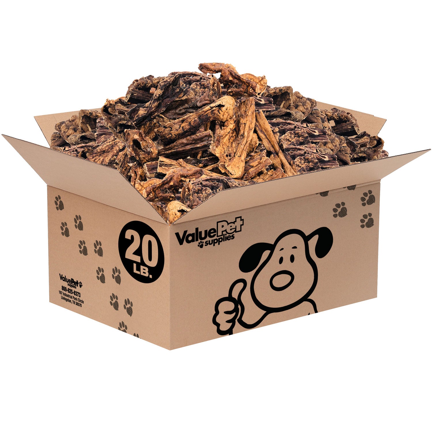 ValueBull Lamb Lung Sticks, Premium 20 Pounds Bulk Pack - Lung - 20 Pound