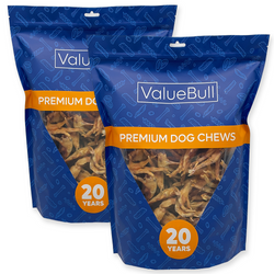 ValueBull USA Dehydrated Chicken Feet for Dogs, 200 Count Wholesale Pack