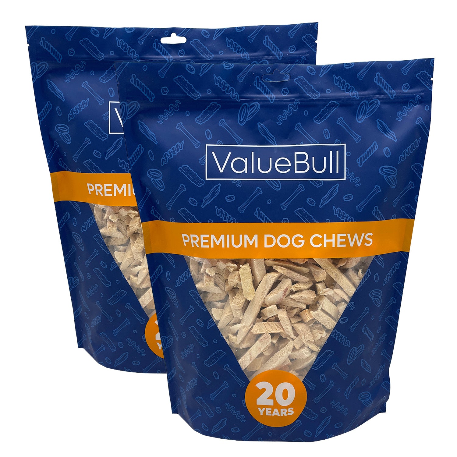 ValueBull USA Freeze Dried Chicken Breast, 8 Pound Wholesale Pack - 8
