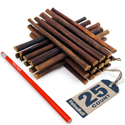ValueBull USA Collagen Sticks for Small Dogs, 6 Inch Extra Thin Chews, Natural Dog Treats, 25 Count - Extra Thin - 25 Sticks