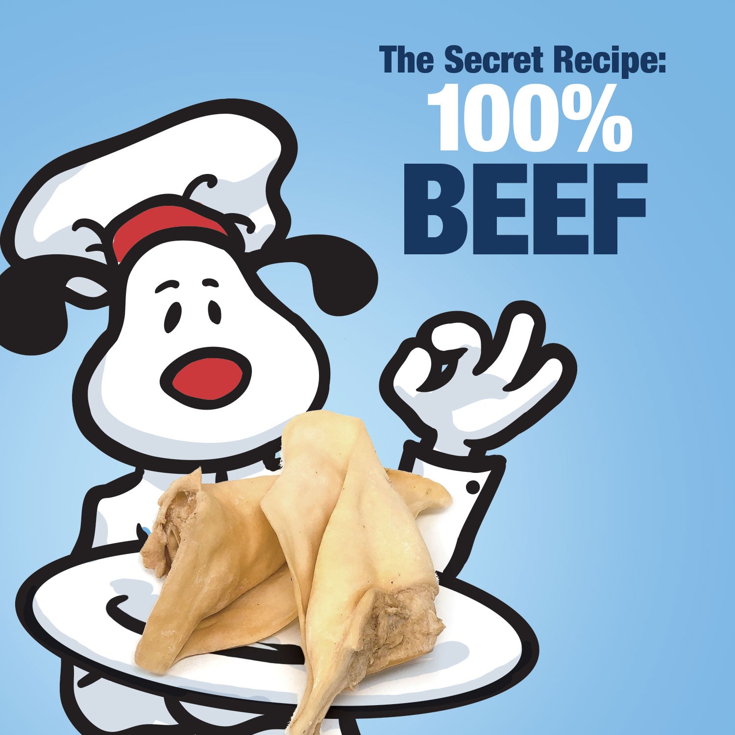 ValueBull Premium Cow Ears, Large, 200 Count BULK PACK - Large - 200 Ears