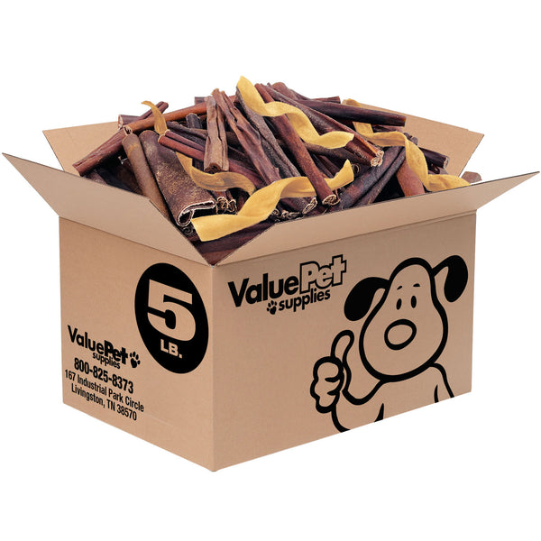 BULK SAVINGS - ValueBull Collagen Sticks for Dogs, Varied Shape