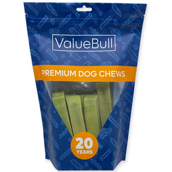 ValueBull Himalayan Yak Cheese Dog Chews, Mint, Large, 10 Count