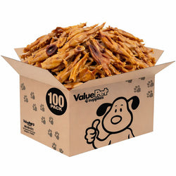 ValueBull Chicken Feet for Dogs, Large, 100 Count Bulk Pack