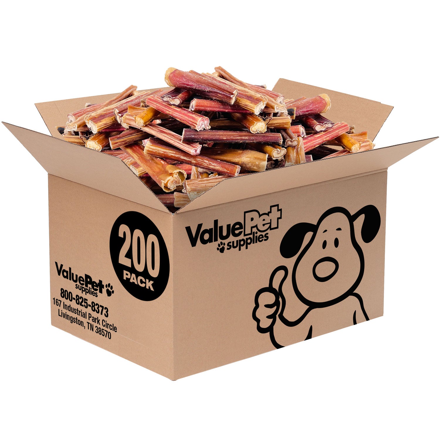 ValueBull Bully Sticks for Small Dogs, Thin 4-6 Inch, Varied Shapes, 200 Count Bulk Pack - Thin - 200 Pieces