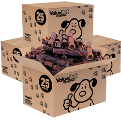 ValueBull USA Collagen Curly Spirals for Dogs, 5-6 Inch Thick Chews, Natural Dog Treats, 100 Count Bulk Pack - Thick - 100 Spirals