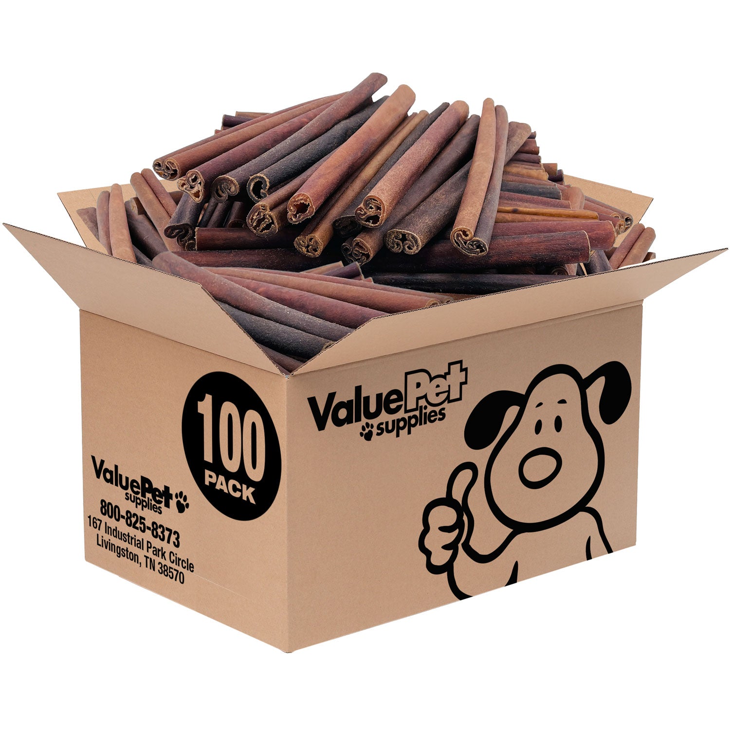 ValueBull Collagen Sticks for Dogs, 12 Inch Jumbo Chews, Natural Long-Lasting Dog Treats, 100 Count Bulk Pack - Jumbo - 100 Sticks