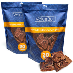 ValueBull Lamb Lung Wafers for Dogs, Premium 4 lb - Wafers - 4 Pound