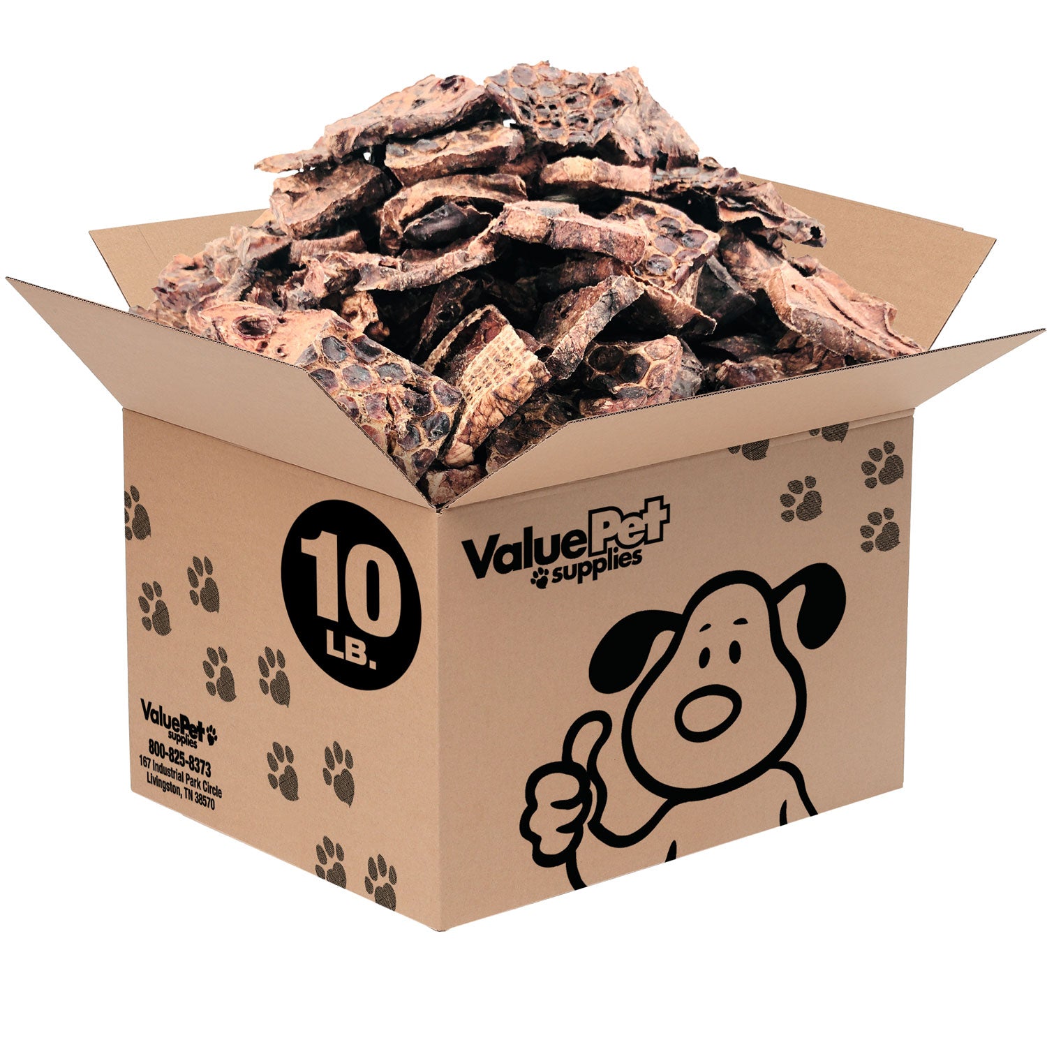 ValueBull Lamb Lung Wafers for Dogs, Premium 10 Pound Bulk Pack - Wafers - 10 Pound