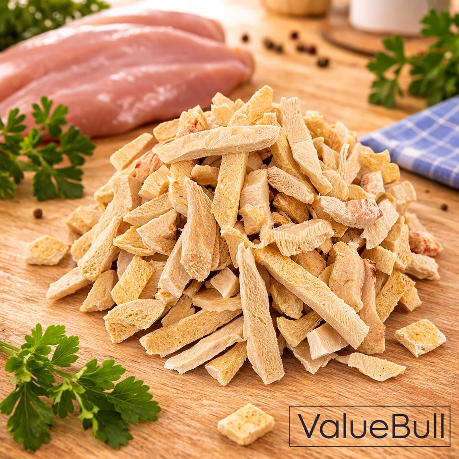 ValueBull USA Freeze Dried Chicken Breast, 8 Ounce