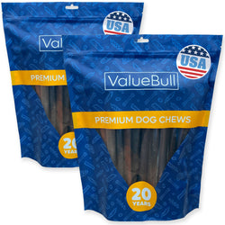ValueBull USA Collagen Sticks for Dogs, 12 Inch Jumbo Chews, Natural Long-Lasting Dog Treats, 50 Count