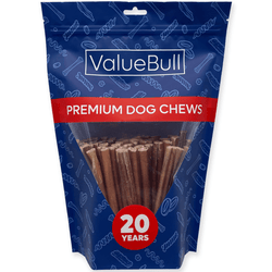 ValueBull Odor Free Bully Sticks for Small Dogs, Thin 6 Inch, 50 Count - 50