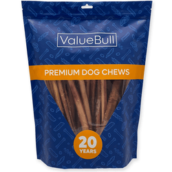 ValueBull Odor Free Bully Sticks for Large Dogs, Thick 12 Inch, 25 Count - ValuePetSupplies