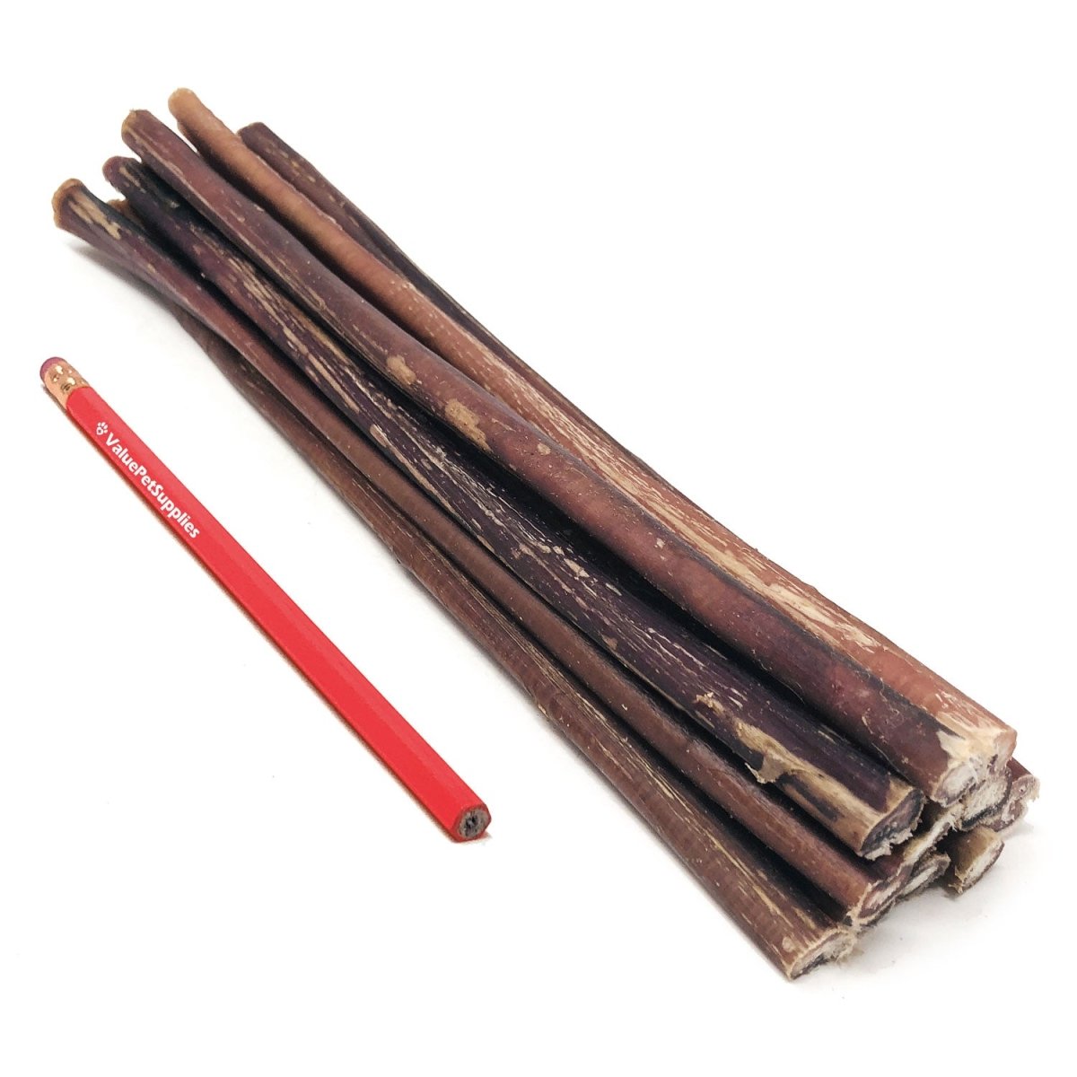 ValueBull Bully Sticks, Low Odor Premium Dog Chews, Medium 12", 25 ct - ValuePetSupplies