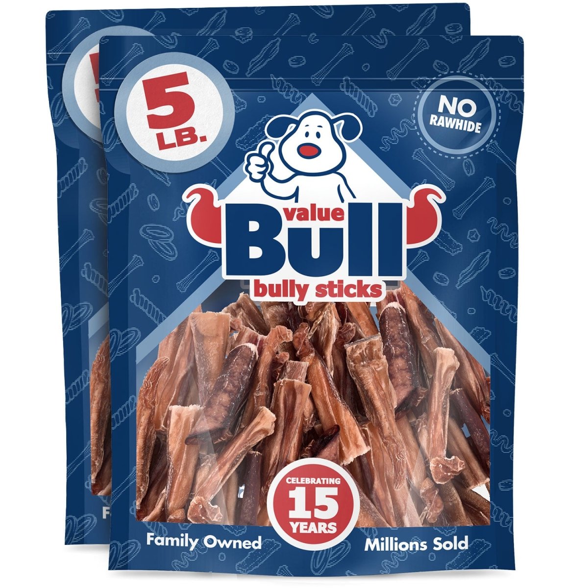 ValueBull Bully Stick Bits Dog Treats, 0 - 4 Inch, 10 Pounds - ValuePetSupplies