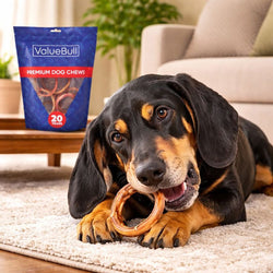 ValueBull Bully Stick Rings for Dogs, Varied, 50 Count - Donut - 50 Rings