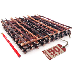 ValueBull Bully Sticks for Small Dogs, Extra Thin 12 Inch, 50 Count - ValuePetSupplies