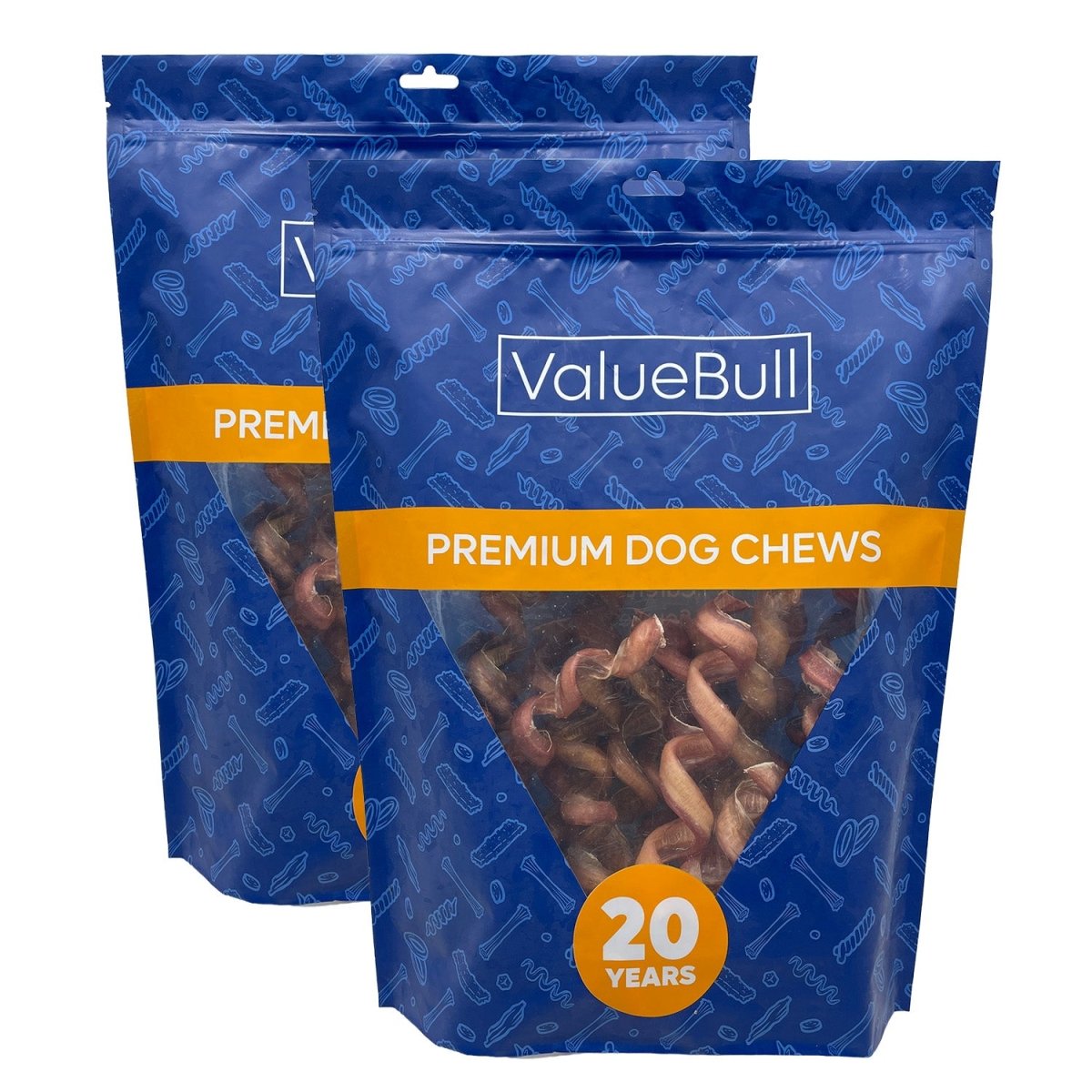 ValueBull Curly Bully Sticks, 6 - 9 Inch, 50 Count - ValuePetSupplies