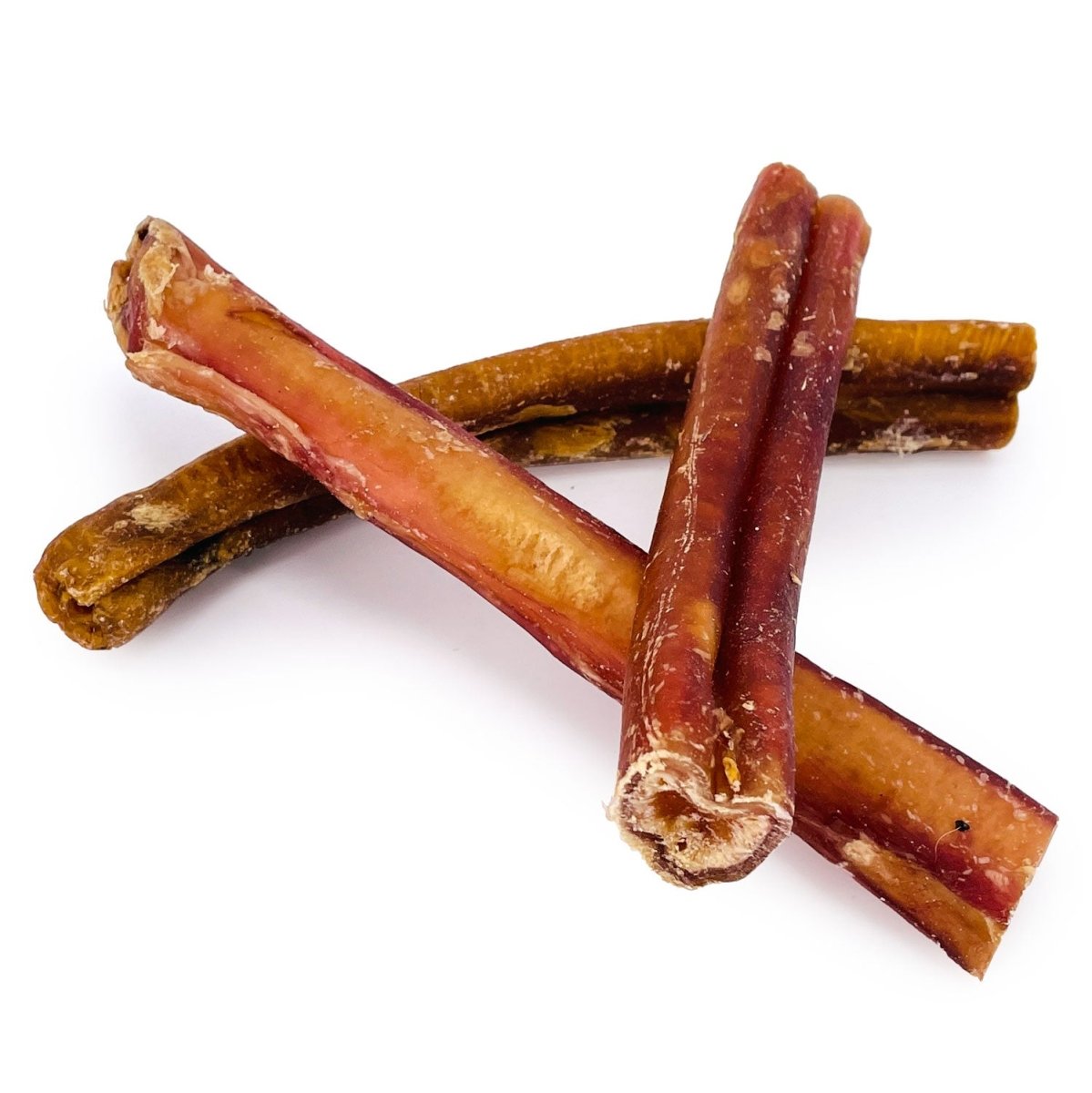 ValueBull Bully Sticks for Large Dogs, Jumbo 4 - 6 Inch, Varied Shapes, 100 Count Bulk Pack - ValuePetSupplies