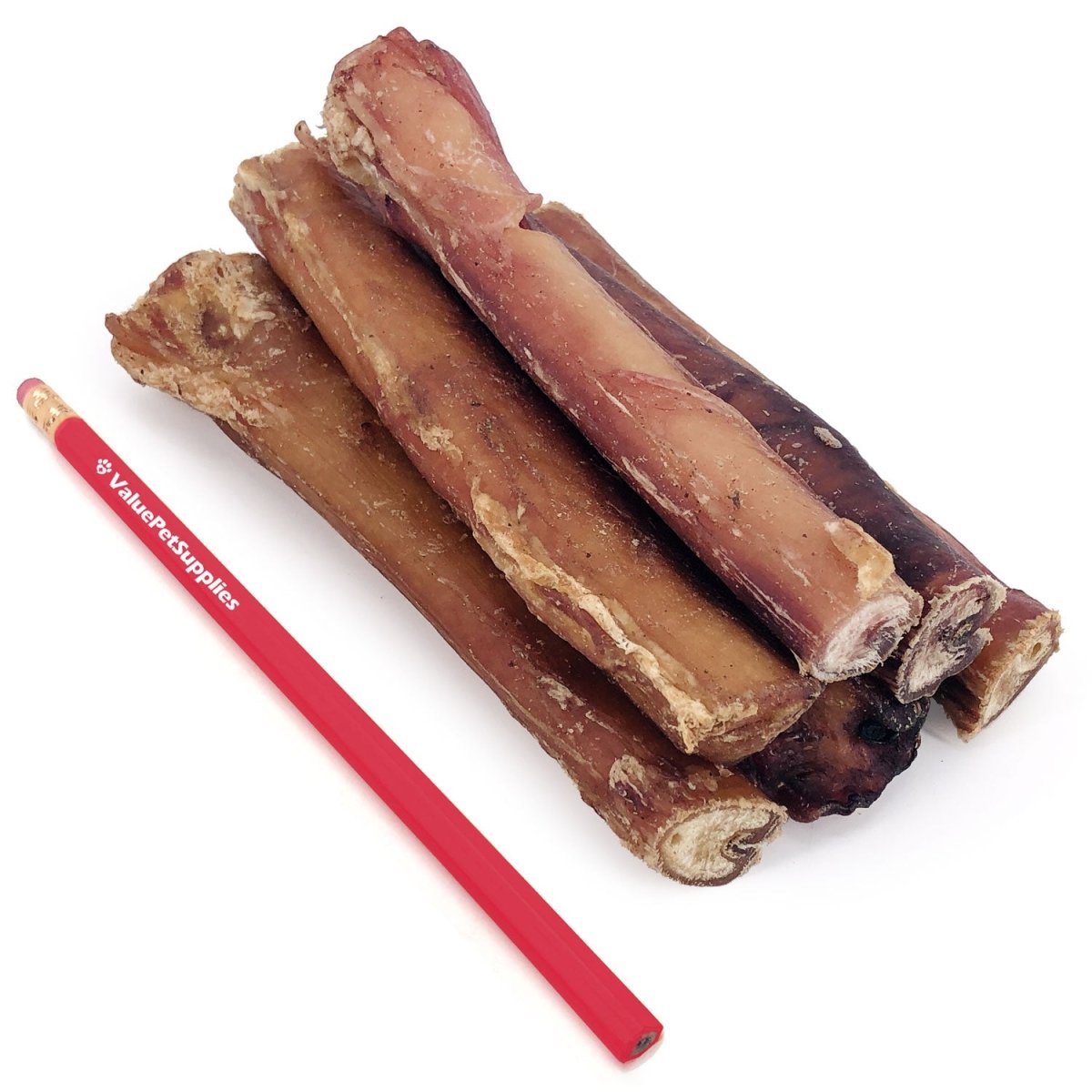 ValueBull Bully Sticks for Dogs, Varied Shapes, Super Jumbo 4 - 6 Inch, 100 Count BULK PACK - ValuePetSupplies