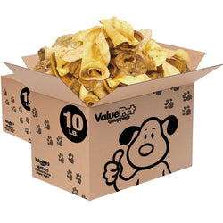 ValueBull USA Premium Cow Ears, Smoked, Large Varied Shapes, 20 Pounds BULK PACK - ValuePetSupplies