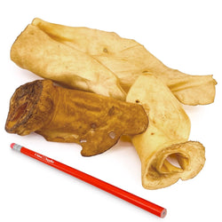 ValueBull USA Premium Cow Ears, Smoked, Large, 25 Count BULK PACK - ValuePetSupplies