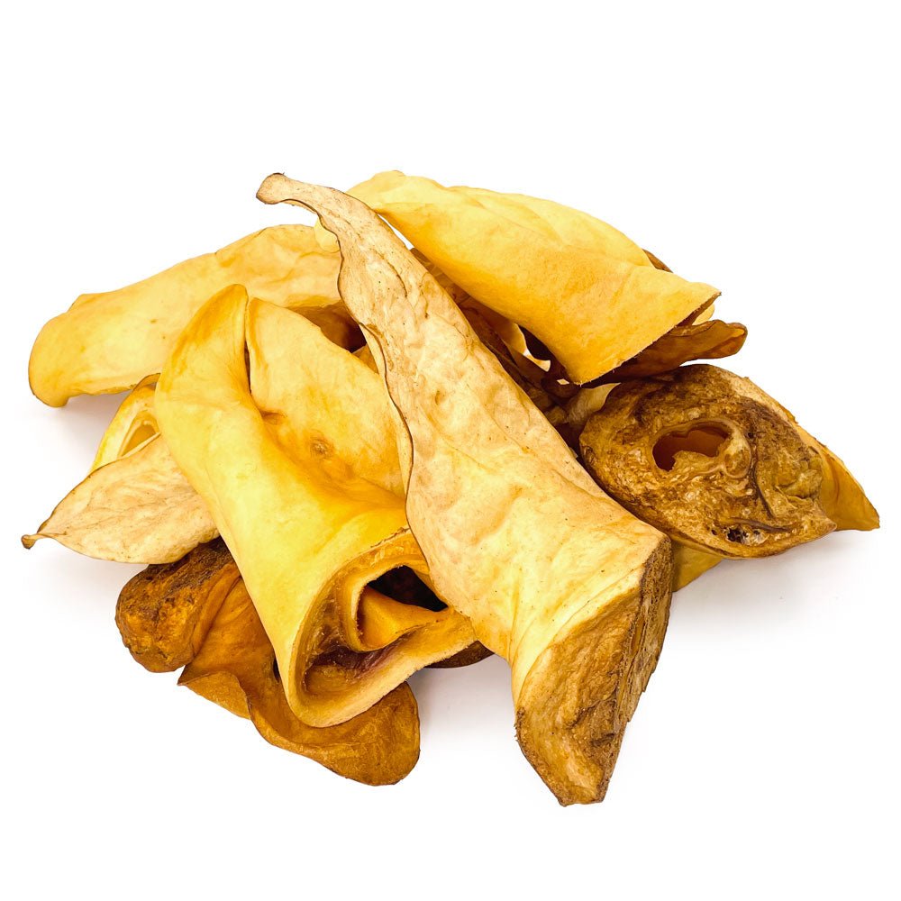 ValueBull USA Premium Cow Ears, Smoked, Large Varied Shapes, 40 Pound WHOLESALE PACK - ValuePetSupplies