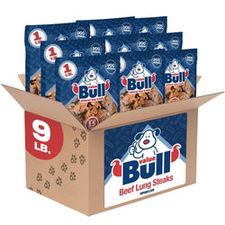ValueBull USA Beef Lung Dog Chews, Sliced, 9 Pounds - ValuePetSupplies