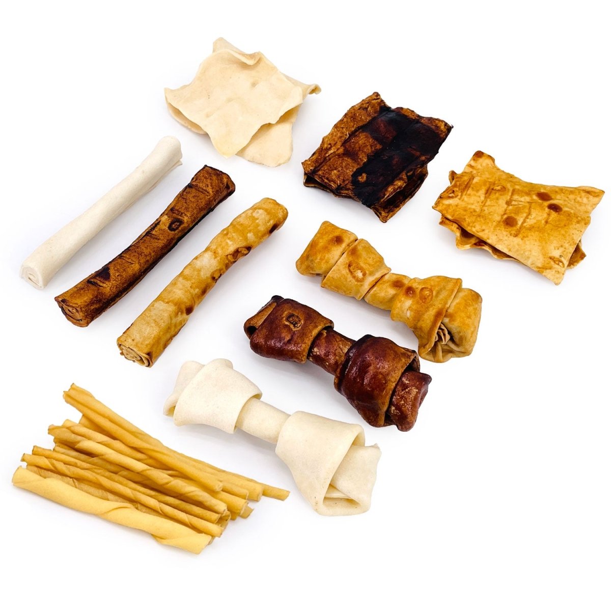 ValueBull USA Rawhide, Small Dog Variety Mix, Fun Shapes, 10 Pound BULK PACK - ValuePetSupplies