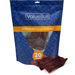 ValueBull USA Collagen Chips, Beef Dog Chews, Smoked, 1 Pound - ValuePetSupplies