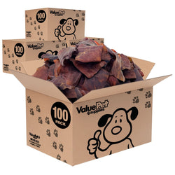 ValueBull USA Collagen Chips, Beef Dog Chews, Smoked, 400 Count WHOLESALE PACK - ValuePetSupplies