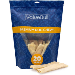 ValueBull USA Collagen Flats, Dog Chews, Natural Beef, 25 Count - ValuePetSupplies