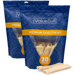ValueBull USA Collagen Flats, Dog Chews, Natural Beef, 50 Count - ValuePetSupplies