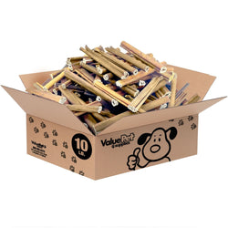 ValueBull USA Collagen Sticks For Dogs, Bully Sticks & Rawhide Alternative, 4 - 6 Inch Varied, 10 Pound BULK PACK - ValuePetSupplies