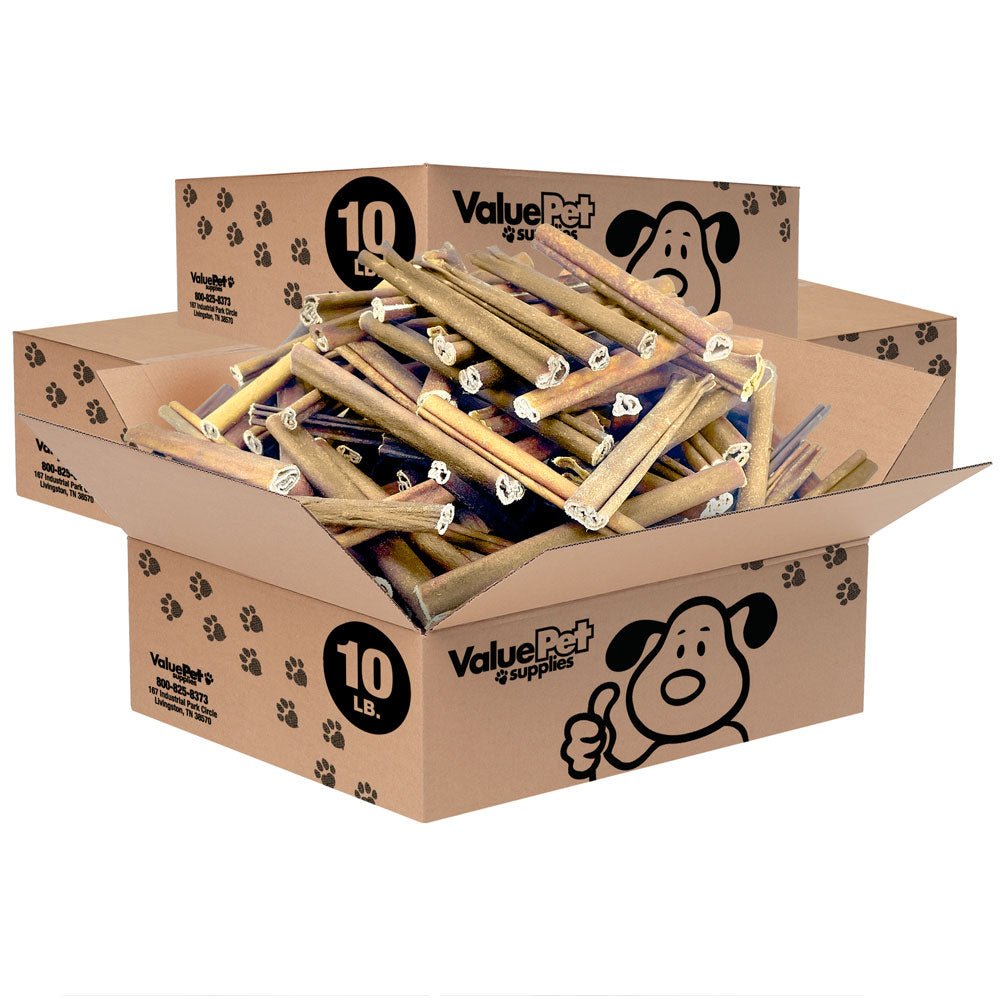 ValueBull USA Collagen Sticks For Dogs, Bully Sticks & Rawhide Alternative, 4 - 6 in Varied, 40 lb WHOLESALE PACK - ValuePetSupplies
